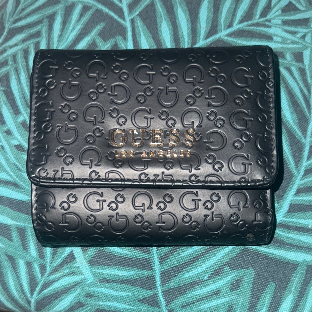 Guess Black Embossed Wallet